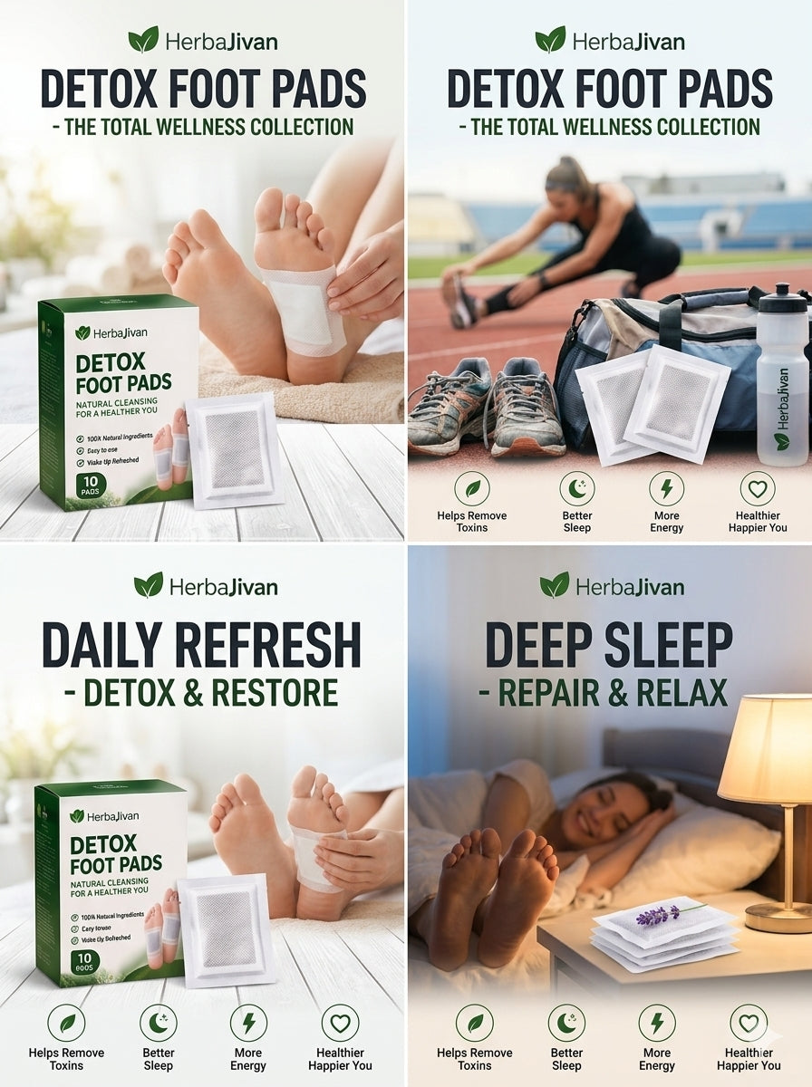 🌿 Detox Foot Pads Herba Jivan 🌿🦶 BUY 10 GET 20 FREE 🌱