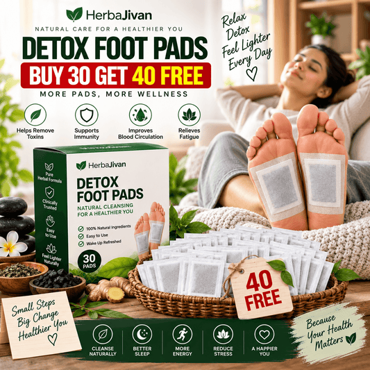 🌿 Detox Foot Pads Herba Jivan 🌿🦶 BUY 30 GET 40 FREE 🌱
