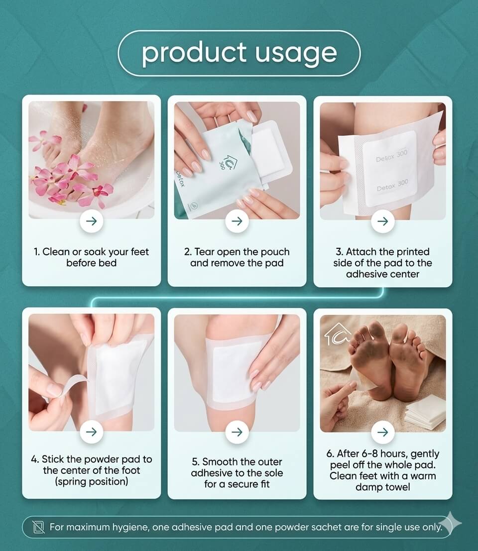 🌿 Detox Foot Pads Herba Jivan 🌿🦶 BUY 10 GET 20 FREE 🌱